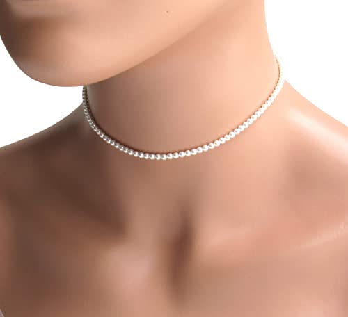 Dainty Pearl Choker Necklace 