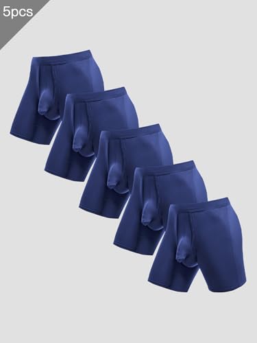 AORGSVI 5-Pack Men Underwear, Dual Pouch Mens underwear Elephant Trunk, Lifting Athletic Supporter Boxer Briefs2