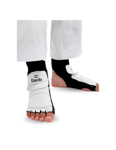 DAEDO Taekwondo Foot Protector, WT Standard Sizes, Lightweight and Comfortable for Training and Competitions