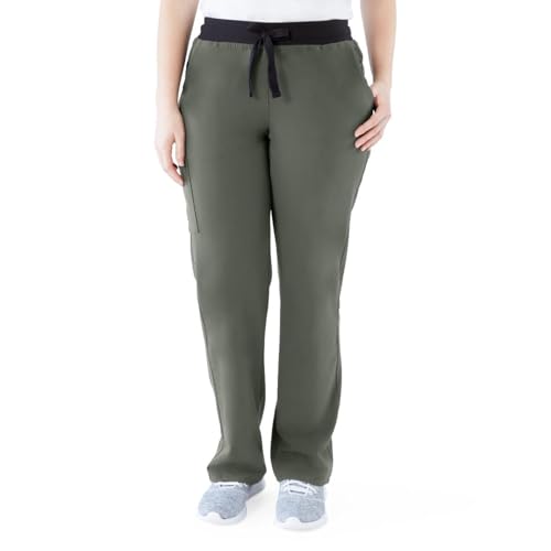 ave. Unisex Clinton Straight Leg Six Pocket Cargo Scrub Pant in Navy, S Tall
