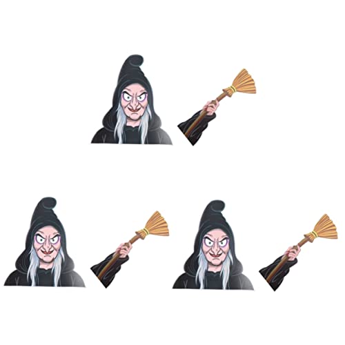 FAVOMOTO 3 Peças De Adesivo De Halloween Para Vidro Traseiro Decalque Limpador De Para-Brisa