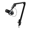Trust Gaming GXT 255+ Onyx Professionele Microfoon met Arm, Cardioïde Opnamepatroon, Popfilter, USB, LED, voor Podcasten…