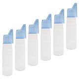 balacoo Flaconi Spray Nasale Ricaricabili 70ml in Abs Cappuccio Protettivo, Set da 6 Pezzi per Viaggio e Uso Outdoor, Leggeri e Riutilizzabili