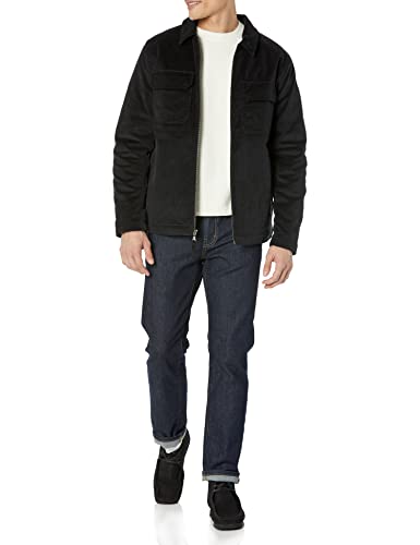 Amazon Essentials Men's Corduroy Work Jacket (Available In Big & Tall), Black, Small #TOP3