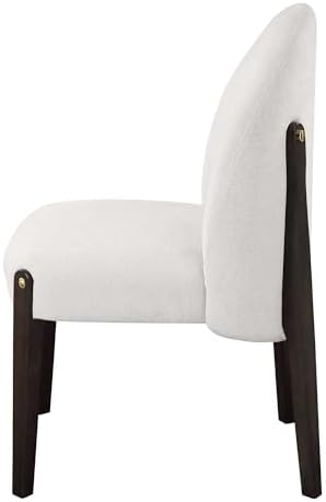 Acme Clayten Wood & Fabric Upholstered Side Chair - Thumbnail 2