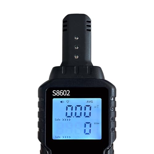 Image of WOFALO Geiger Counter,Nuclear Radiation Detector Professional Accuracy Radioactive Detector Data Tester Marble Dosimeter Emf Meter Radiation Detector Electromagnetic Field Meter Nuclear Radiation