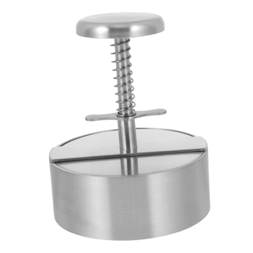 VICASKY 1pc Stainless Steel Burger Press Tool for Evenly Cooked Burgers Durable Kitchen Utensil Thickness Easy to Use for Home Grilling and Cooking