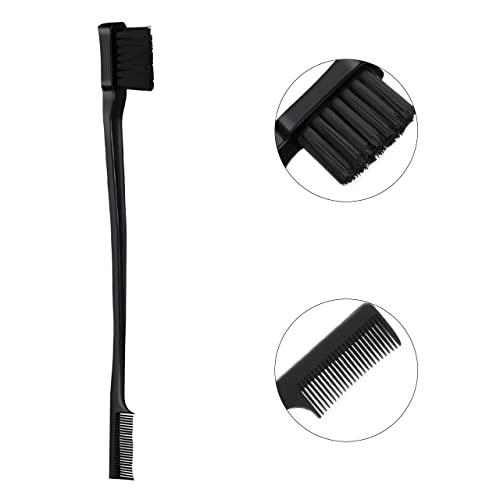 4 Pcs Edge Brushes Hair Styling Comb Set Hair Brush Parting Comb Teasing Brush Edge Control For Curly Hair, Rat Tail Comb, Edge Brush For Black Hair #TOP3