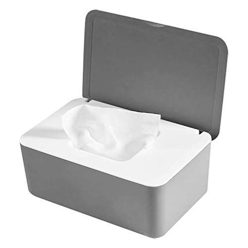 YDConly Baby Wipes Dispenser, Baby Wipes Case Holder Keeps Diaper Wipes Fresh Non-Slip Wipe Container Three-Layer Seal Design