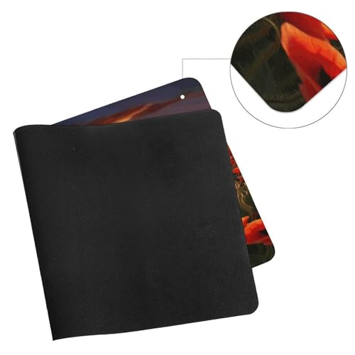 Red Poppy Field Desk Pad con Base Antideslizante miniatura 7