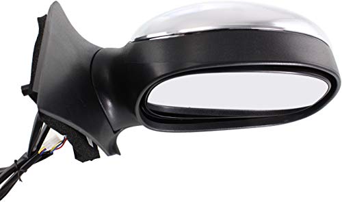 Kool Vue Power Mirror Compatible With Ford F-Series 97-04 Right And Left Side Manual Folding Non-Heated Regular/Supercab Only Chrome #TOP5