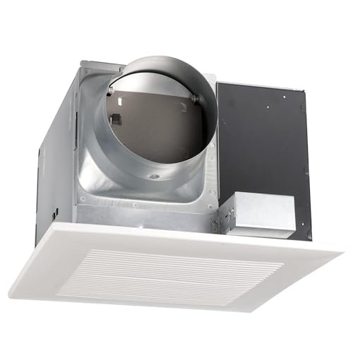 Panasonic WhisperCeiling Bathroom Exhaust Fan, 290 CFM, FV-30VQ3 B00084ZQA2 Panasonic Installation Kit for In-line Fans & ERVs, 6' Duct Single Inlet with Grille, FV-NLF06G