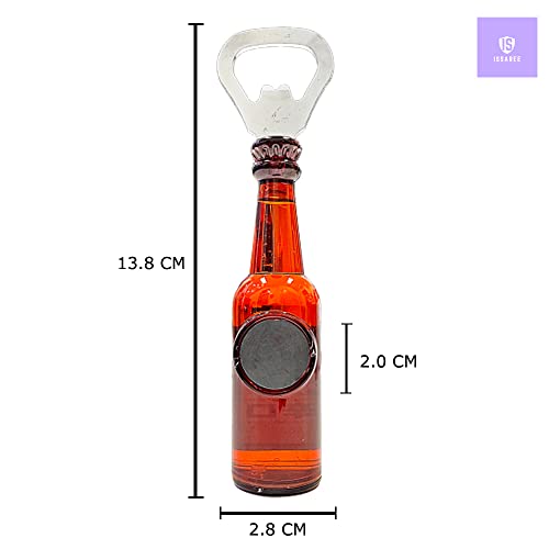 Magnetic Beer Bottle Opener Figure Japan Beer Bottles Fridge Magnet Cap Catcher Opening Tool bbq Refrigerator Decorations Cool Unique funny Accessories Holiday Birthday Gift Collection (Asahi)