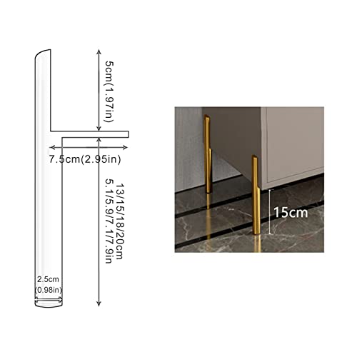 Patas de metal para muebles modernos como escritorios y mesas auxiliares 8