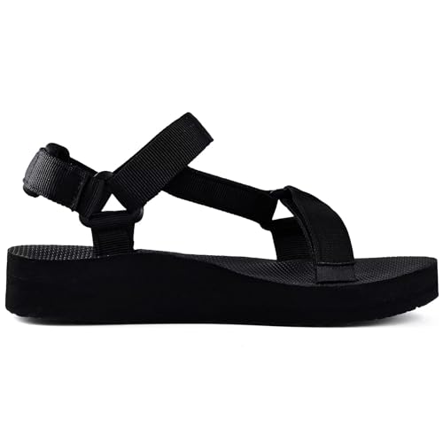 Image of WateLves Womens-Sport-Sandals Hiking Sandals with-Arch-Support Webbing-Outdoor-Beach-Water-Sandals for Travel-Walking-Trekking-Camping
