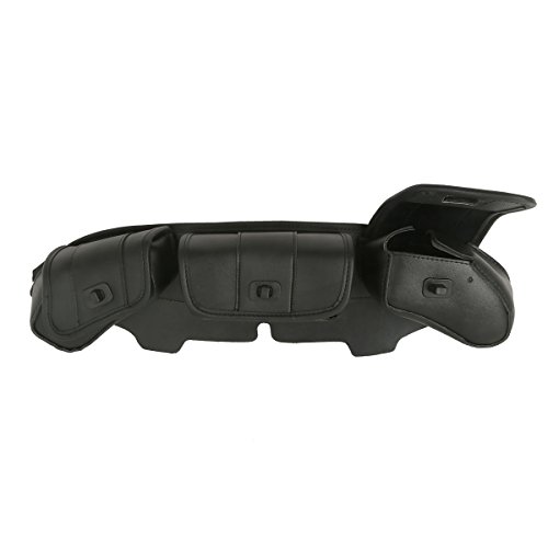 Bolso para parabrisas de motocicleta SLMOTO, alforja con 3 compartimentos, negro, compatible con Harley Touring Electra Glide, Street Glide y Tri Glide (1996-2013) miniatura 5