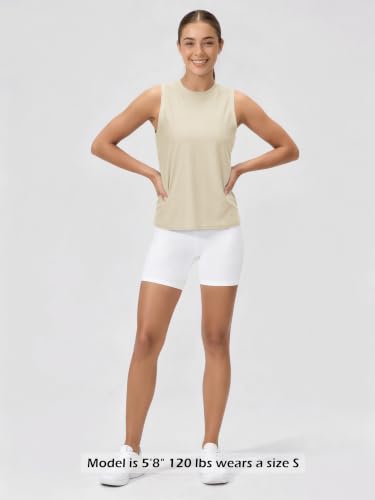 Image of ODODOS Women's Performance Tank Ultra Soft odSTRATUM Tech Sleeveless Tee Shirts High Crew Neck Pullover Top