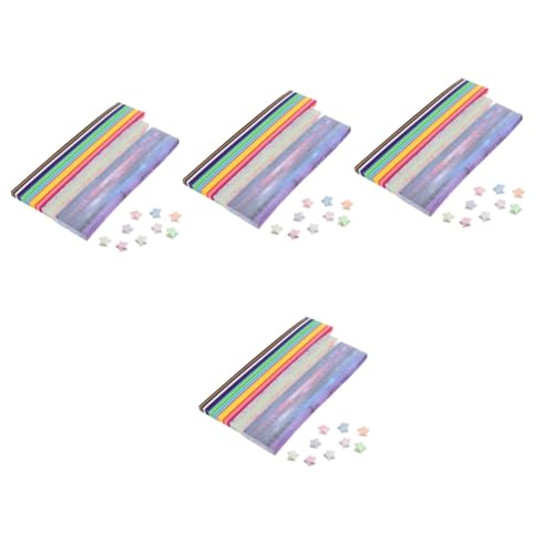 Papier origami étoiles scintillantes pour pliage facile et décors de Noël suspendus
