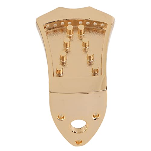 Saitenhalter für Mandoline, Saitenhalter aus Metall, Ersatzbrückenteile, Zubehör für Musikinstrumente(Gold) Zubehör Für Musikinstrumente Sonstiges Zubehör Für Streichinstrumente
