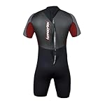 HYPERFLEX Men's and Women's 2.5mm Shorty Springsuit Wetsuit – SURFING, Water Sports, Scuba Diving, Snorkeling - Comfort, Flexible, Anatomical Fit, Adjustable Collar, Back-Zip - Image 2