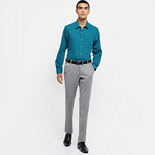 Image of Max Men's Textured Slim Fit Formal Shirt