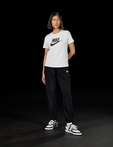 Nike DX7906-100 W NSW tee ESSNTL ICN FTRA T-Shirt Mujer White/Black Tamaño S