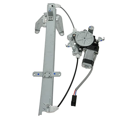 Image of TRQ Rear Right Power Window Regulator & Motor Assembly Passenger Side Compatible with 2001 Nissan Frontier 2000-2004 Xterra