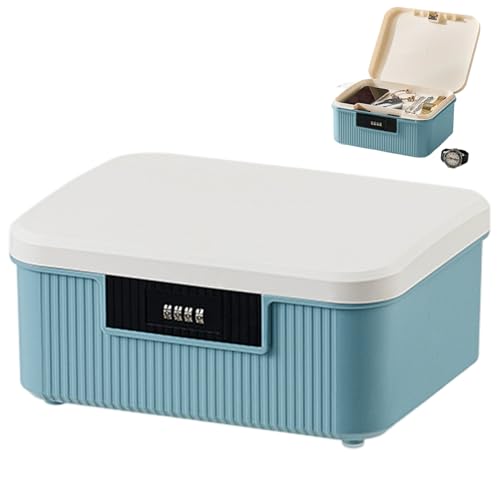 Boîte de rangement à code sécurisée avec plateau amovible pour maison