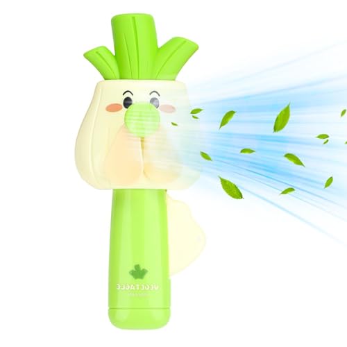 Ventilador portátil pequeño, prensa a mano de dibujos animados coloridos, ventilador de bolsillo para viajes al aire libre, para niños, adolescentes, hija, hijo, viajes, vacaciones