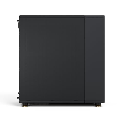 Image of Fractal Design North - Genuine Walnut Wood Front - Mesh Side Panels - Two 140mm Aspect PWM Fans Included - Type C USB - ATX Airflow Mid Tower PC Gaming Case,Charcoal Black