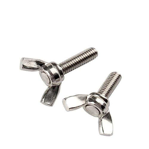 Hex Socket Shoulder Bolt, 2-10PCS M3-M10 Bolt Wing Set Nuts Claw Screw Thumbscrew Stainless Steel(M8 2pcs,35mm)
