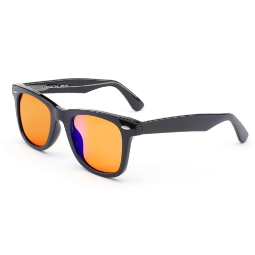 Image of 99% Blue Light Blocking Reading Glasses Women Men, Relieve Eye Strain, Sleeping Glasses, Amber Glasses