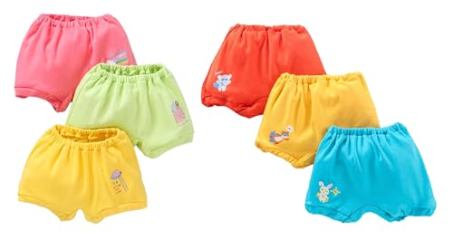 Image of Baby Boys and Girls Unisex Cotton Innerwear Brief Panty Brief Bloomer Combo