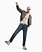 Armani Exchange Men's All Over Logo Creating 3D Effect Print Regular Fit Tee, Driftwood, Small