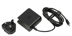 JBL USB‑C Adapter for Xtreme 3, Xtreme 4 and Xtreme 5, UK Plug, Black