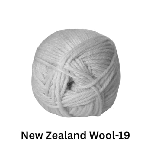 Image of VCR Dusty Grey Chunky Wool Yarn, 100 Grams, Hank, 196 Meters, 100% New Zealand Wool Knitting Yarn, Soft Crosia Thread Suitable for Baby Blankets & Booties Pack of 1