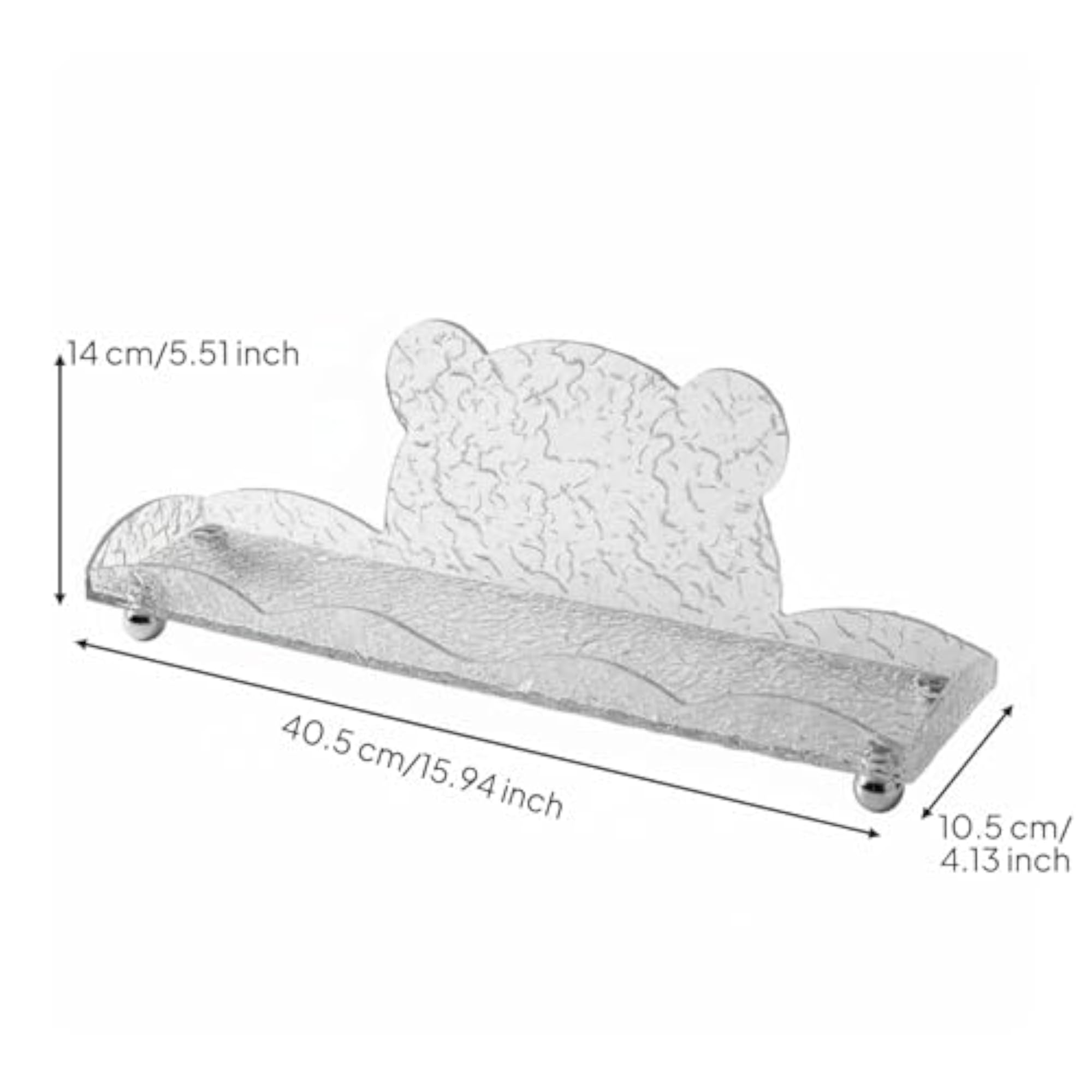 Nordic Design 2-Tier Acrylic Cosmetic Storage Rack