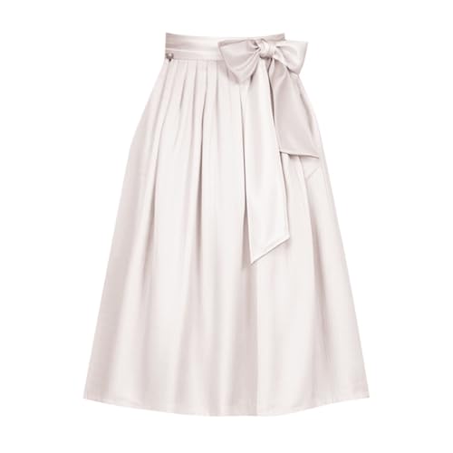 Falda Midi Mujer Cintura Alta, Estilo Bohemio Elegante, Falda Evasé Acampanada Ideal para Primavera Verano Otoño