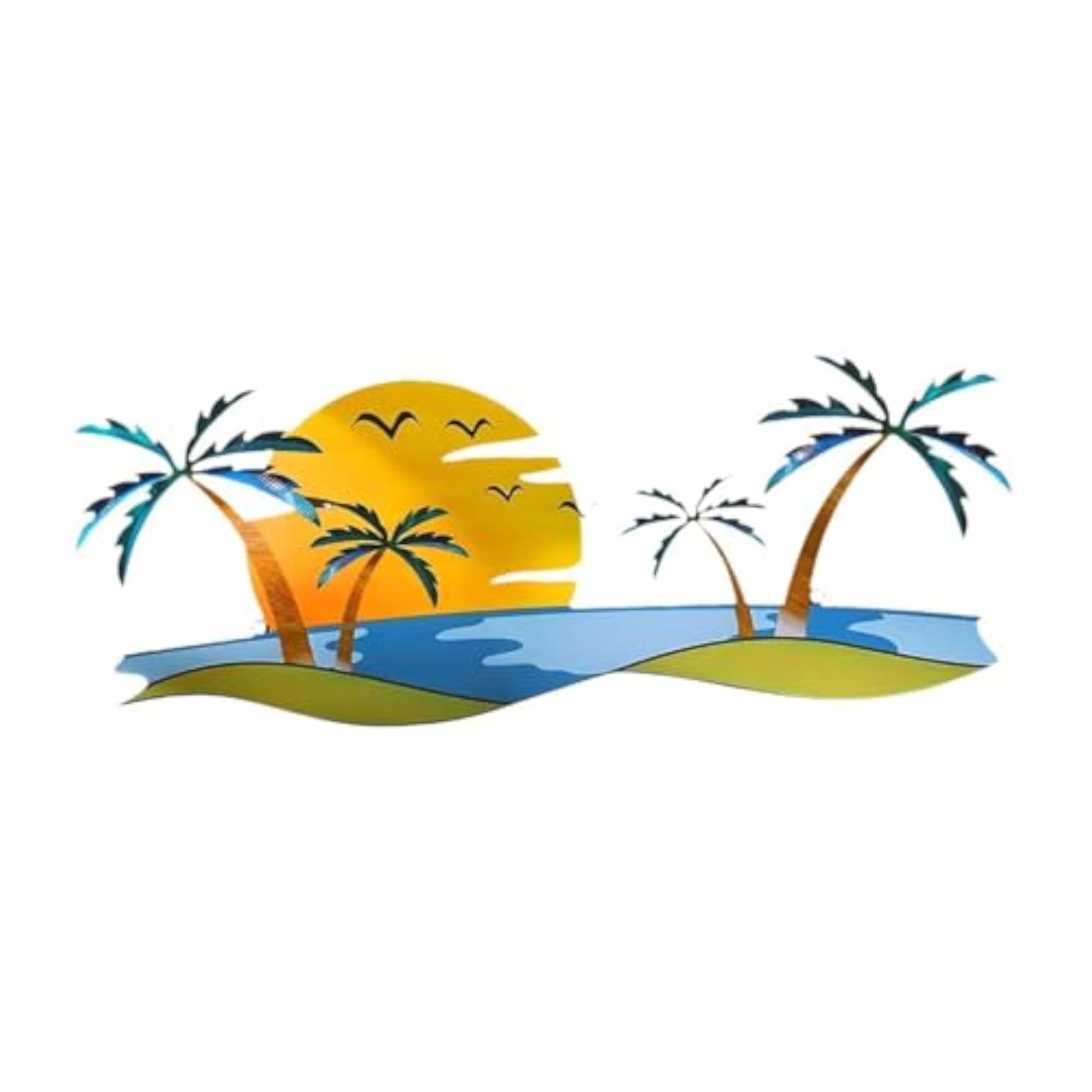 Tropical Beach Wall Art Outdoor Beach Bathroom Decor