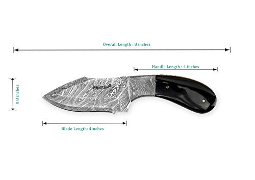 Perkin Knives - Handmade Damascus Hunting Knife #TOP6