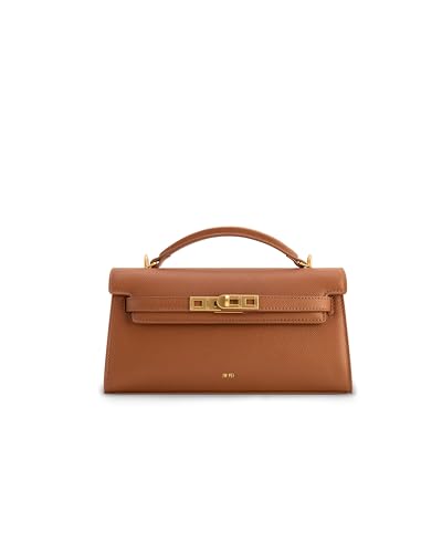 JW PEI Bolsa feminina Noor com alça superior, Marrom