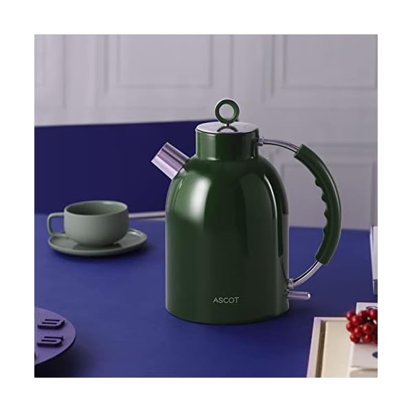 Electric Kettle, ASCOT Stainless Steel Electric Tea Kettle, 1.7L, 1500W