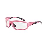 Crossfire 2254 Infinity Premium Safety Glasses, Clear Lens - Pink Frame