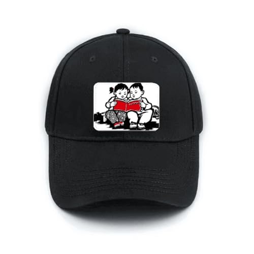 Casquette de baseball universelle et réglable motif livre anti-soleil enfant