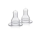 Medela Nipple Teat Medium Flow Standard Neck x2
