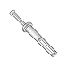 1/4" x 1 1/4" Hammer Drive Anchors/Mushroom Head/Zamac Alloy Body/SS Nail (Carton: 100 pcs)