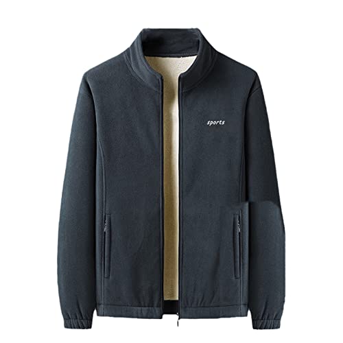 Veste polaire homme grise SaoBiiu XXXL manteau chaud et coupe-vent
