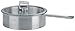 Produktbild Cristel - SAUTEUSE 26 CM STRATE FIXE 'L' FOND ENV. + COUV. PLAT VERRE BOUTON RABATTABLE - Cristel - S26SF