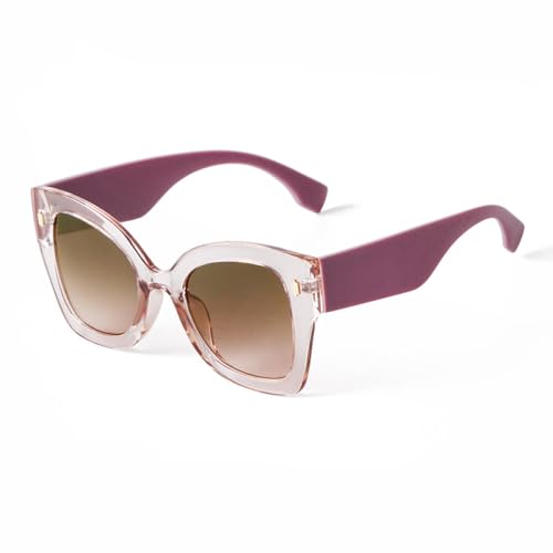 Lunettes de soleil femmes polygone vintage léopard UV400 pour un look rétro tendance