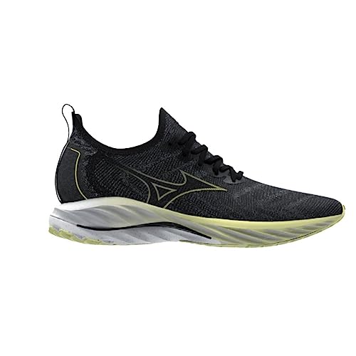 Mizuno Hombre Wave Neo Wind, Undyed Black Luminous, 44.5 EU